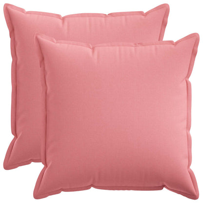 Cushion with Pillow HOUTEN 2 pcs Pink Faux Linen