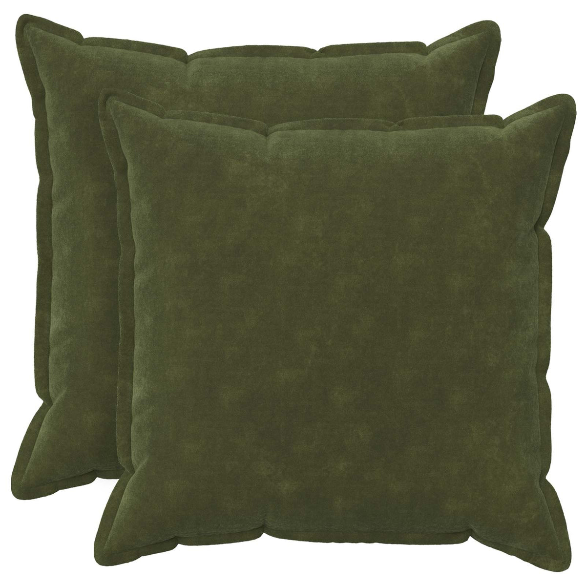 Cushion with Pillow HOUTEN 2 pcs Green Microfiber Fleece