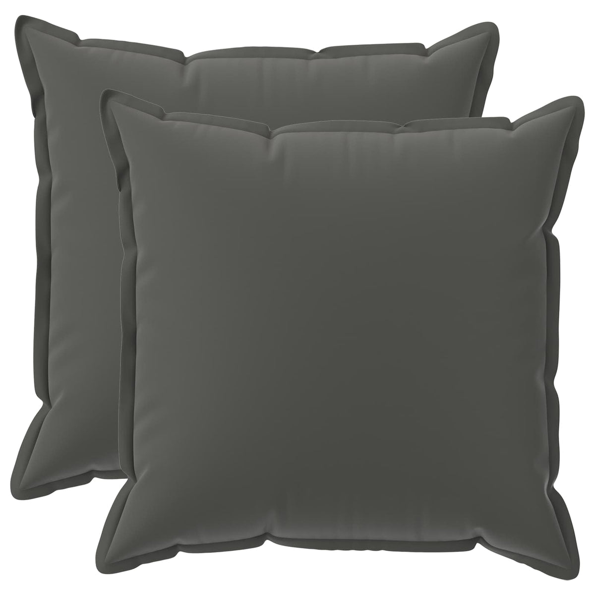 Cushion with Pillow HOUTEN 2 pcs Anthracite Polyester