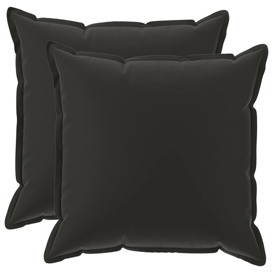 Throw Pillow 2 pcs HOUTEN Black 70 x 70 cm Polyester