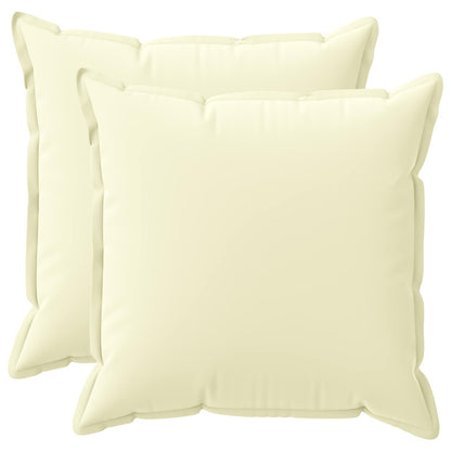 Throw Pillow 2 pcs HOUTEN Cream 70 x 70 cm Polyester