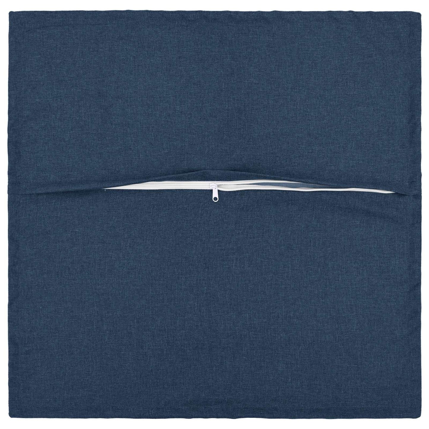 Cushion with Pillow HOUTEN 2 pcs Blue Faux Linen