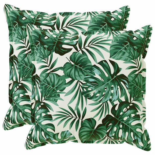 Cushion Leaf with Pillow HOUTEN 2 pcs Leaf Pattern Polyester