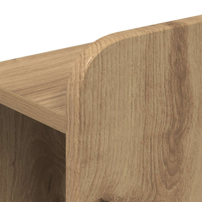 Bed Frame with Storage and Headboard Artisan Oak 120 x 200 cm
