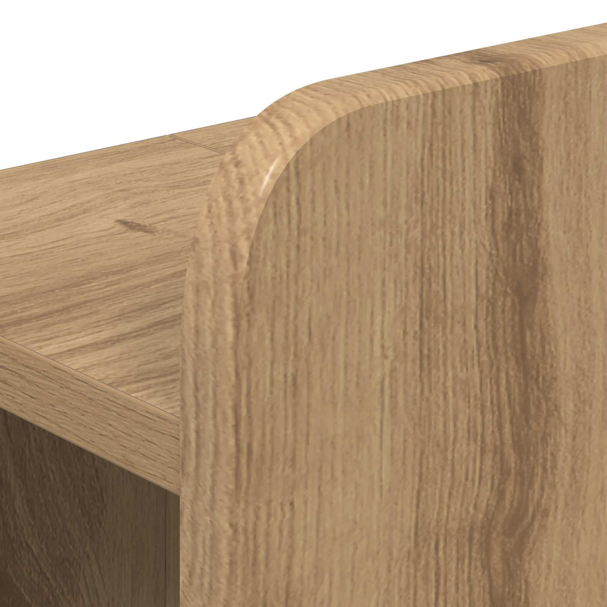 Bed Frame with Storage and Headboard Artisan Oak 90 x 200 cm