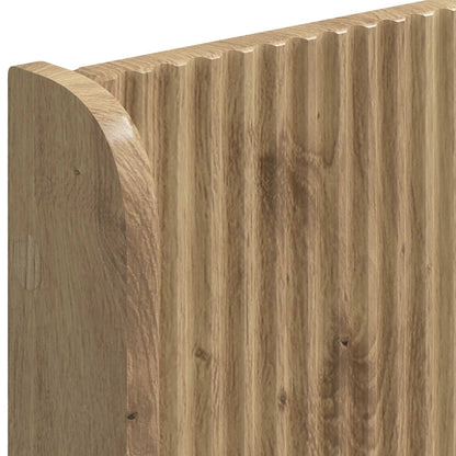 Bed Frame with Storage and Headboard Artisan Oak 140 x 190 cm