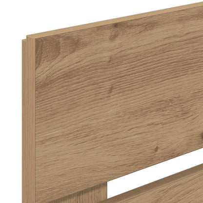 Bed Frame with Storage and Headboard Artisan Oak 180 x 200 cm