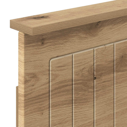 Bed Frame with Storage and Headboard Artisan Oak 180 x 200 cm