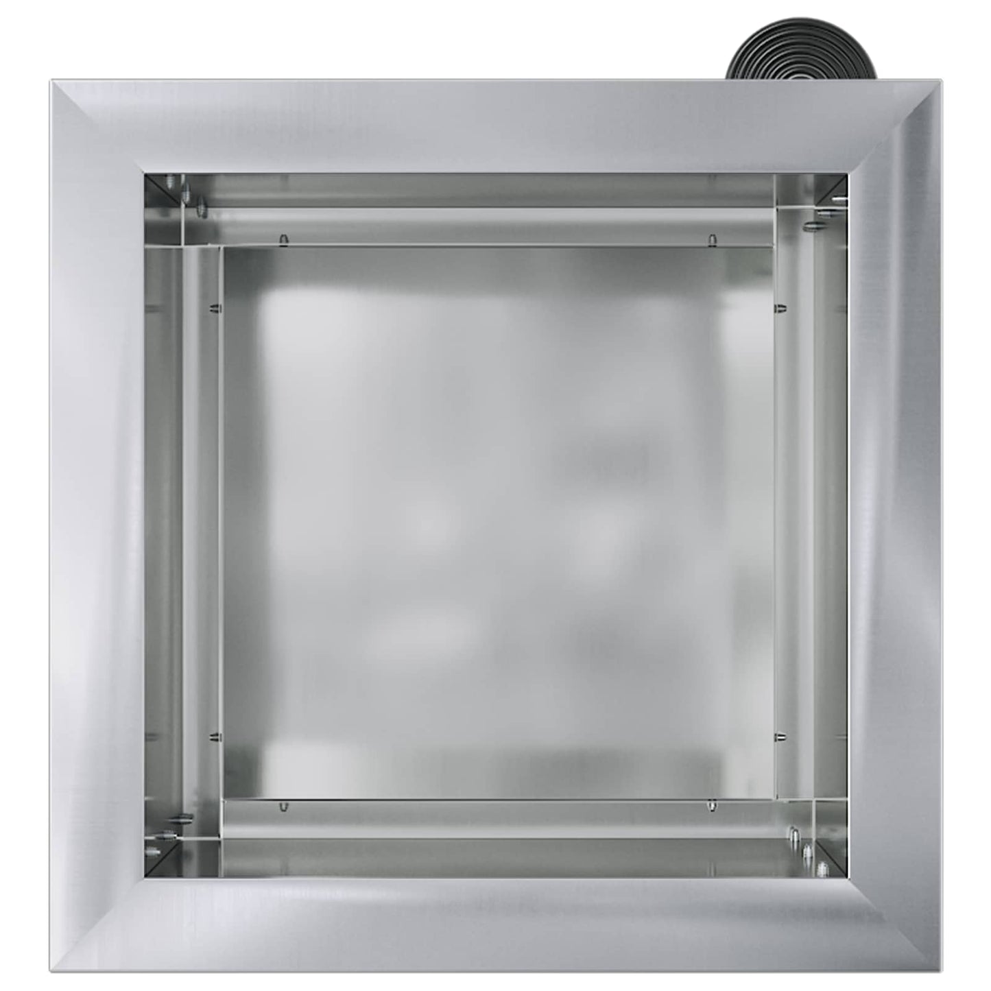 Garden Planter with LED Silver 30 x 30 x 30 cm Galvanised Steel