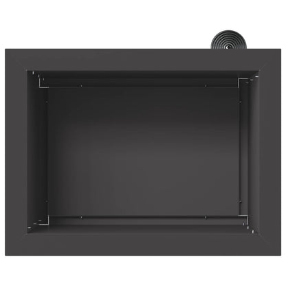 Garden Planter with LED Black 30 x 40 x 30 cm Steel