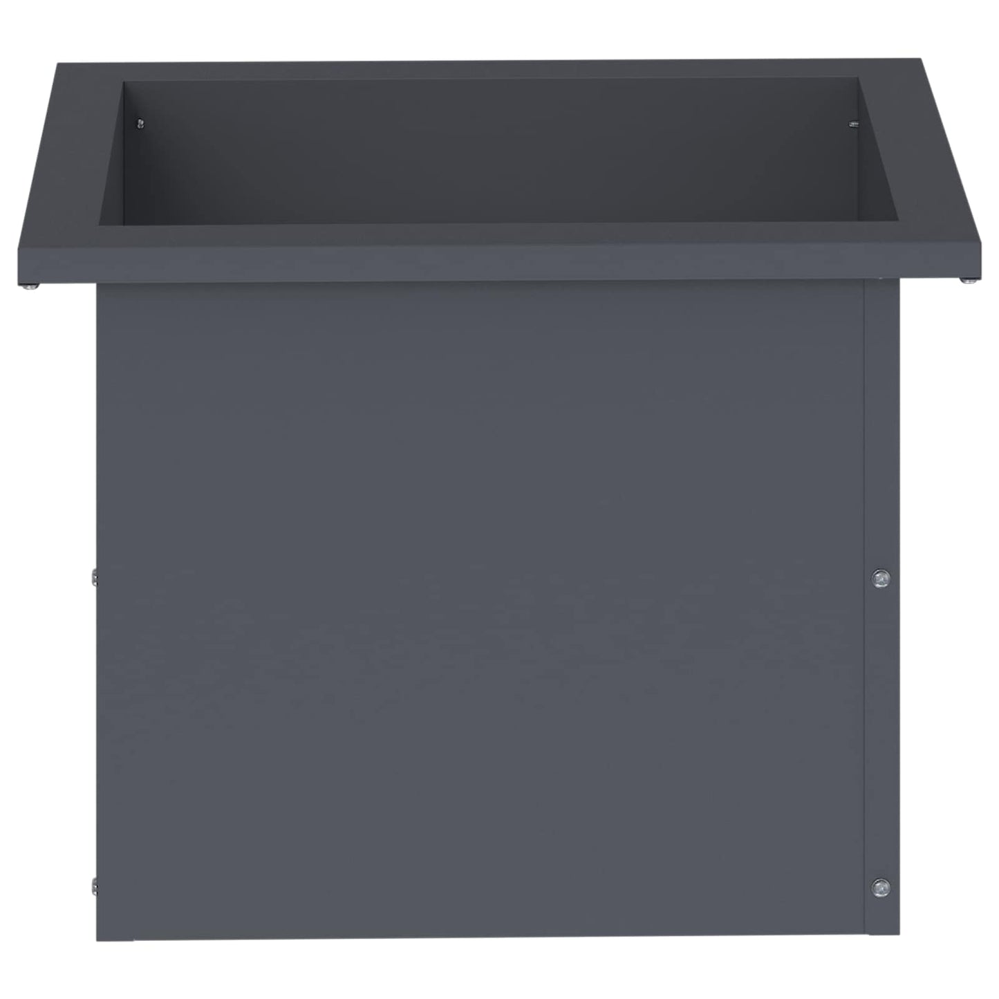 Garden Planter with LED 2 pcs Antracite 30 x 40 x 30 cm Steel