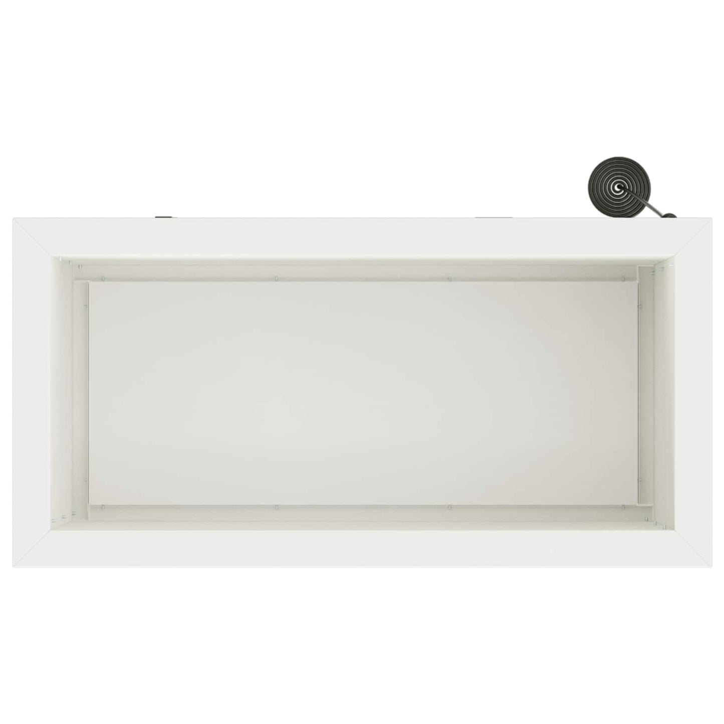 Garden Planter with LED White 30 x 60 x 30 cm Steel