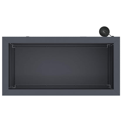 Garden Planter with LED Antracite 30 x 60 x 30 cm Steel