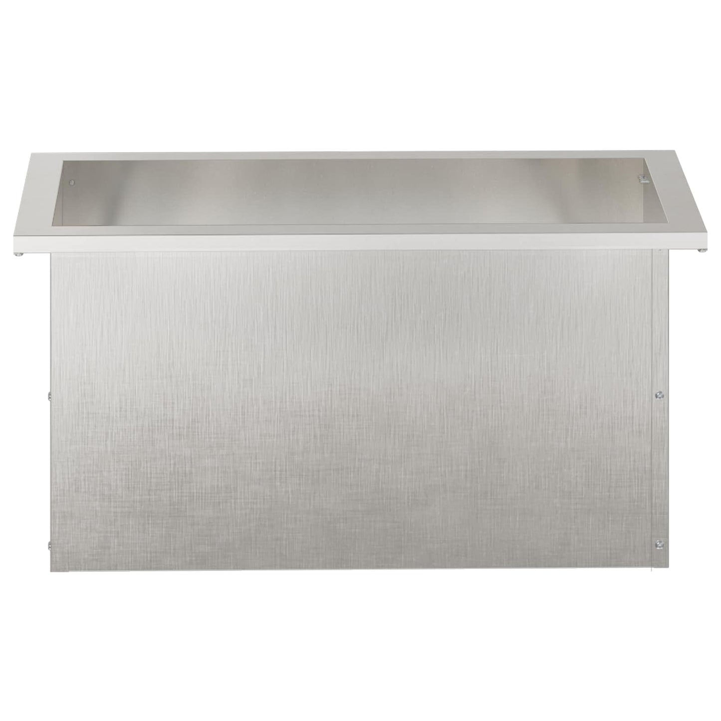 Garden Planter with LED 2 pcs Silver 30 x 60 x 30 cm