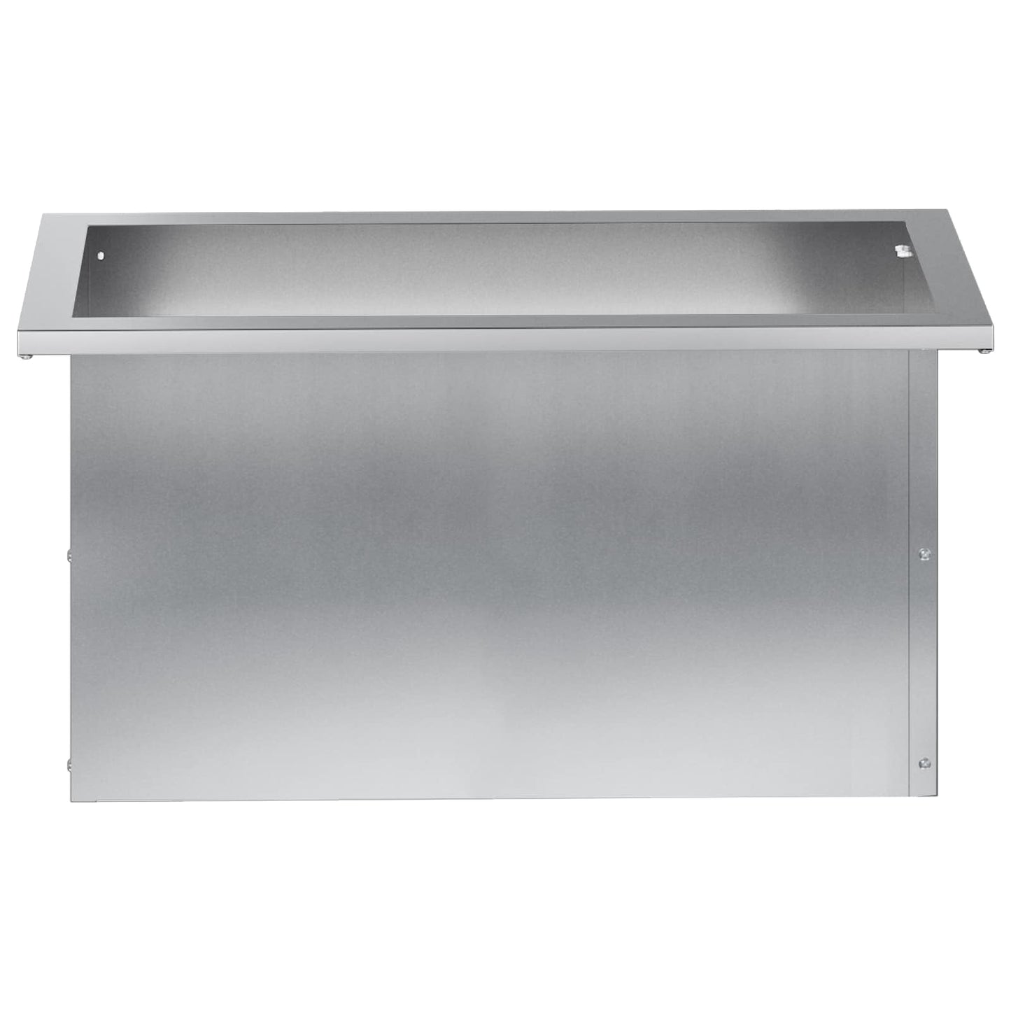 Garden Planter with LED Silver 30 x 60 x 30 cm Galvanised Steel