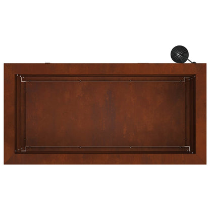 Garden Planter with LED 2 pcs Rusty 30 x 60 x 30 cm
