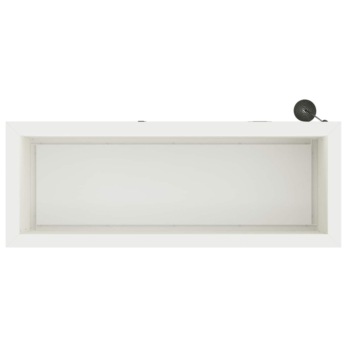 Garden Planter with LED White 30 x 80 x 30 cm Steel
