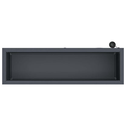 Garden Planter with LED Antracite 30 x 100 x 30 cm Steel