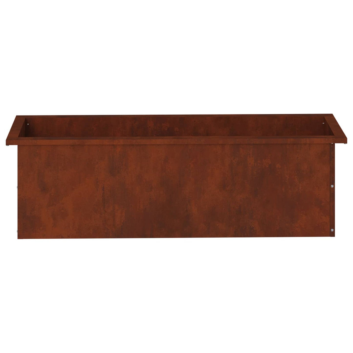 Garden Planter with LED 2 pcs Rusty 30 x 100 x 30 cm