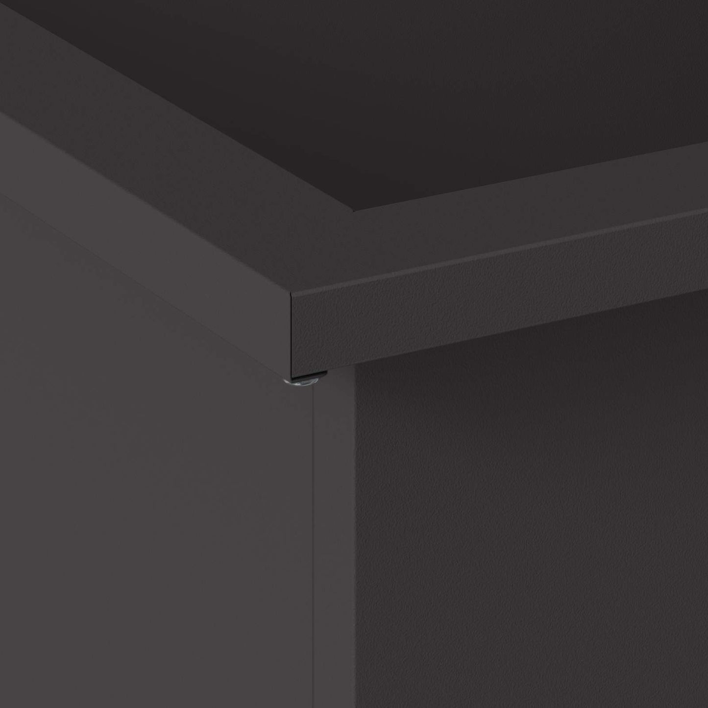 Garden Planter with LED Black 40 x 40 x 40 cm Steel