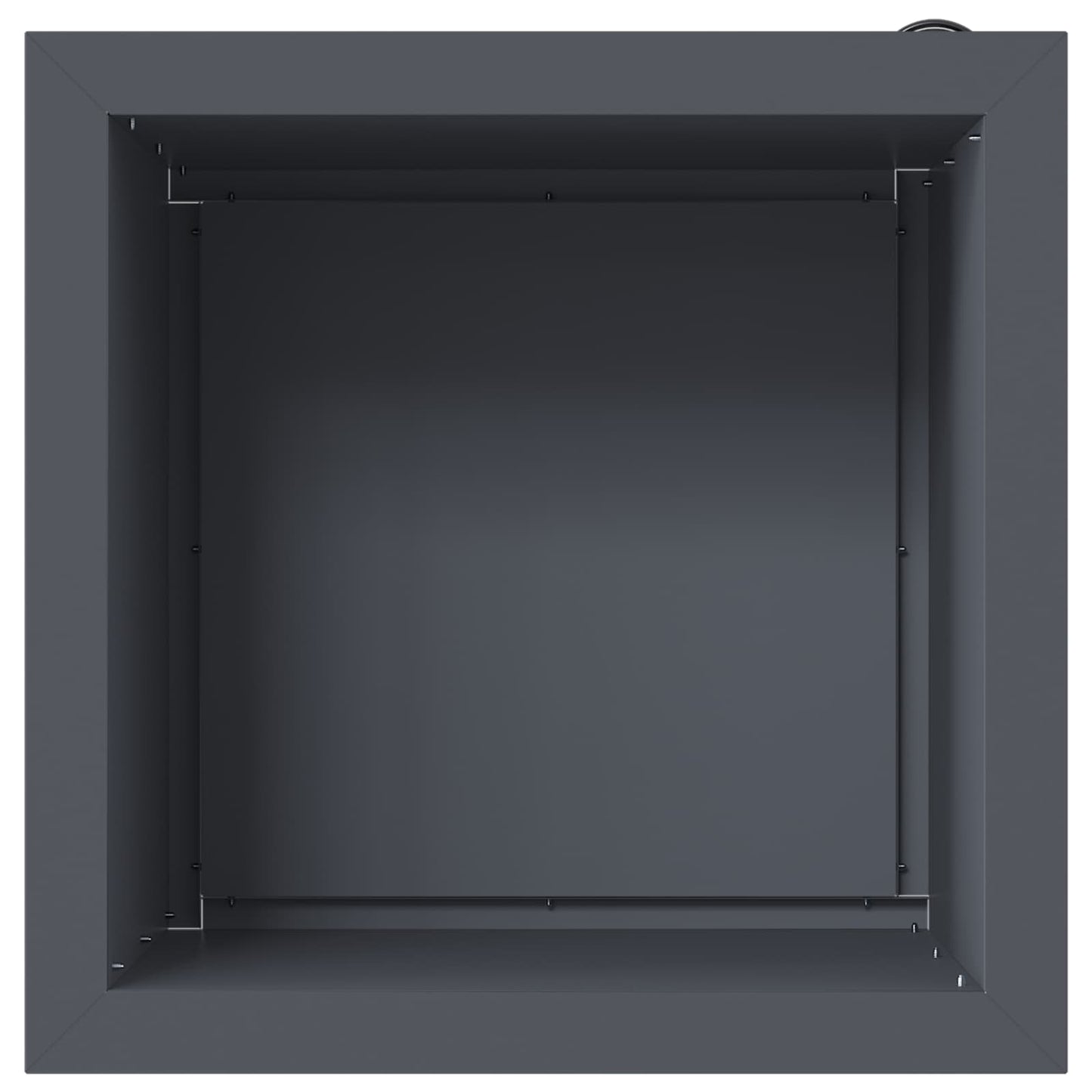 Garden Planter with LED Antracite 40 x 40 x 40 cm Steel