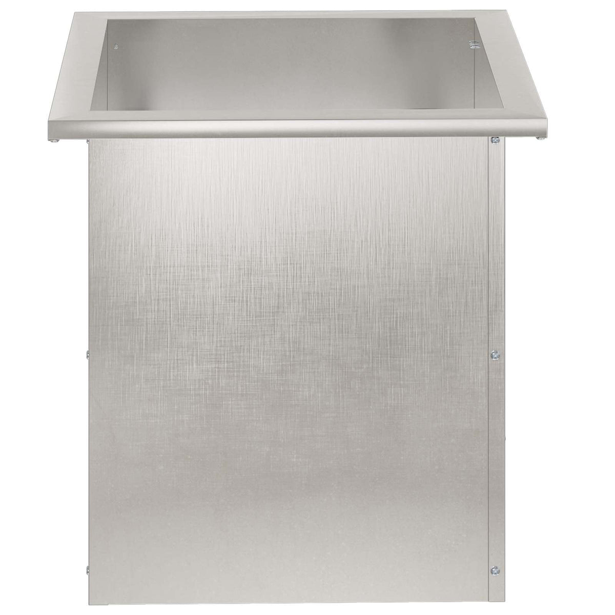 Garden Planter with LED 2 pcs Silver 40 x 40 x 40 cm