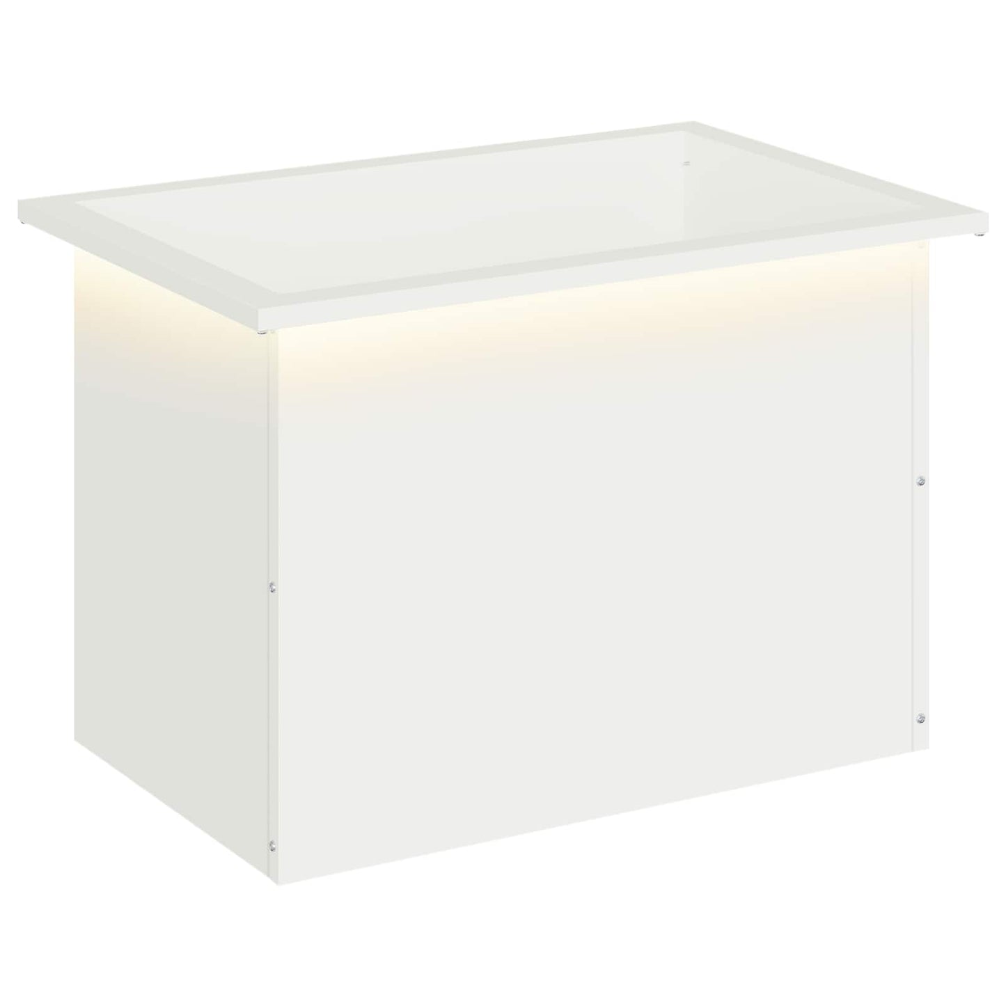 Garden Planter with LED White 40 x 60 x 40 cm Steel