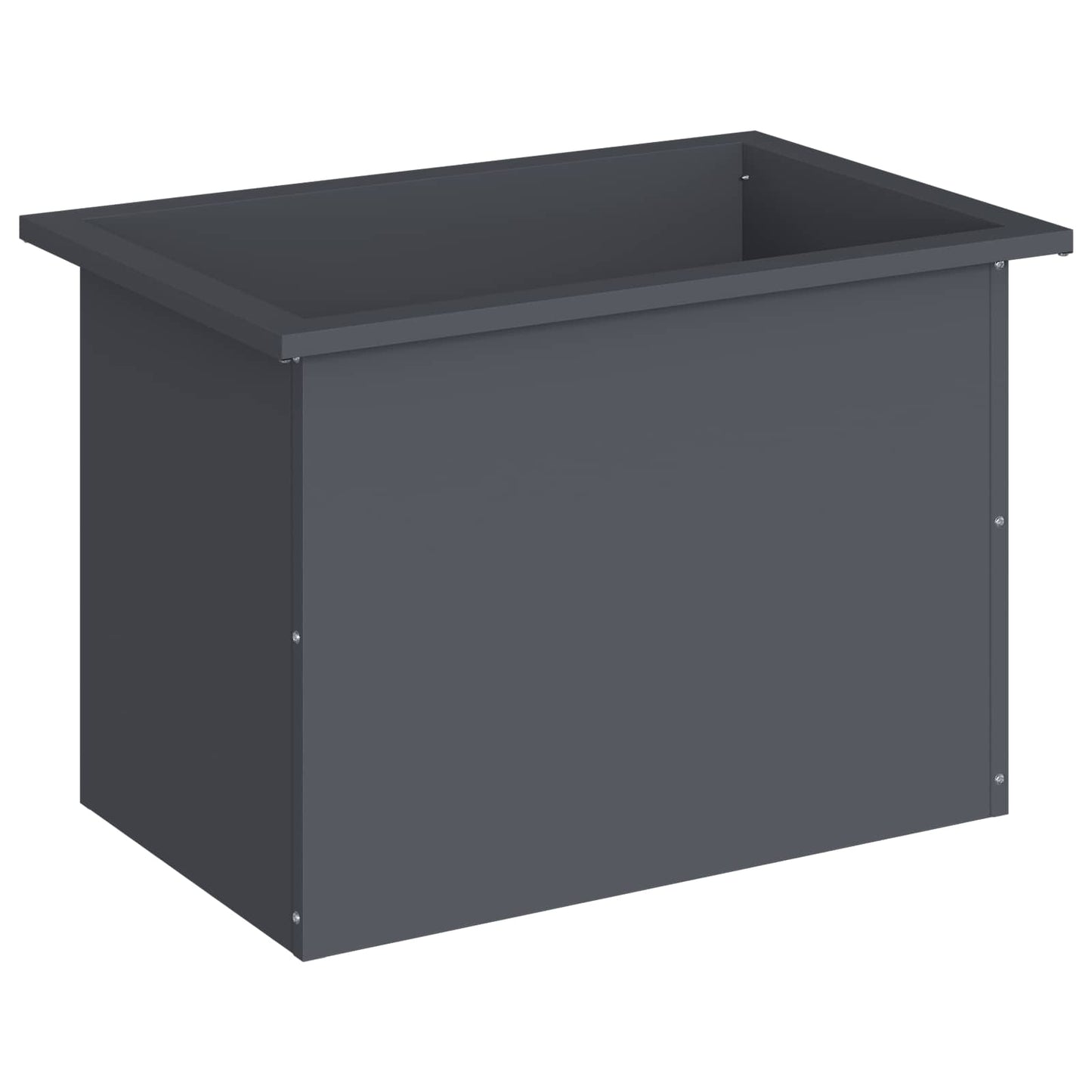 Garden Planter with LED Antracite 40 x 60 x 40 cm Steel