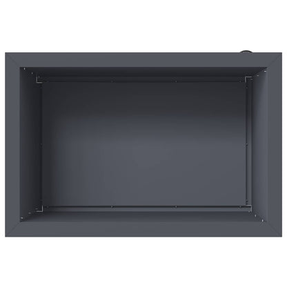 Garden Planter with LED Antracite 40 x 60 x 40 cm Steel
