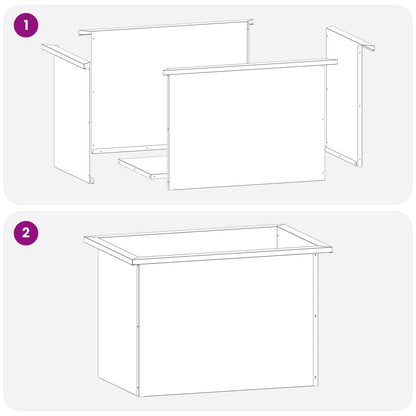 Garden Planter with LED 2 pcs Olive Green 40 x 60 x 40 cm Steel