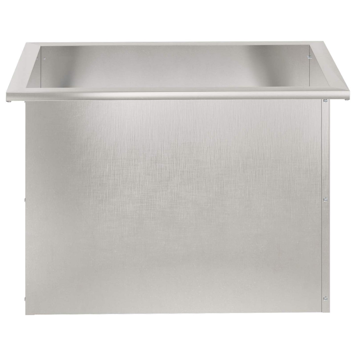 Garden Planter with LED Silver 40 x 60 x 40 cm Stainless Steel