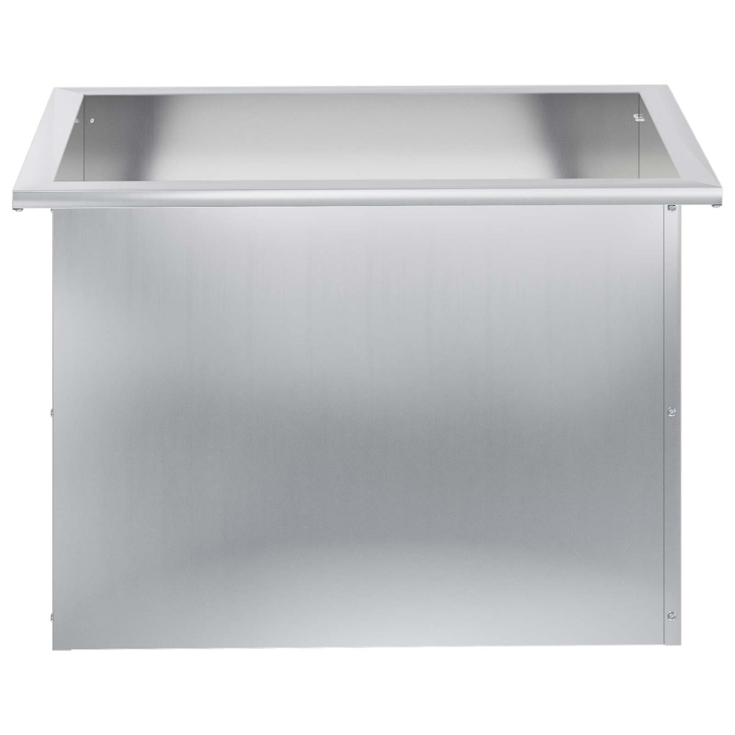 Garden Planter with LED Silver 40 x 60 x 40 cm Galvanised Steel