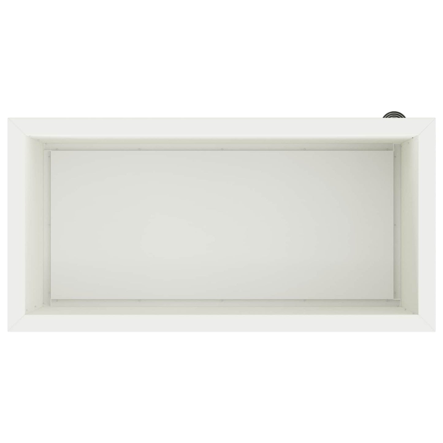 Garden Planter with LED White 40 x 80 x 40 cm Steel