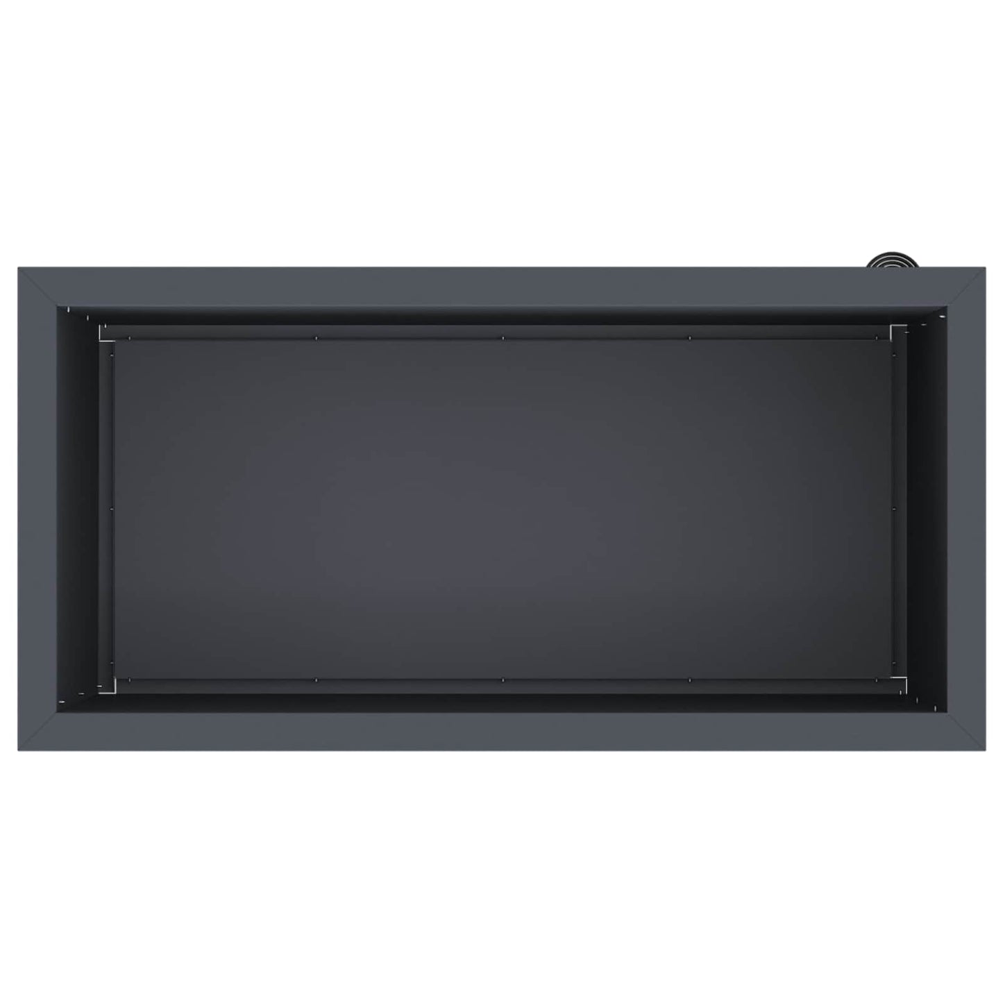 Garden Planter with LED Antracite 40 x 80 x 40 cm Steel