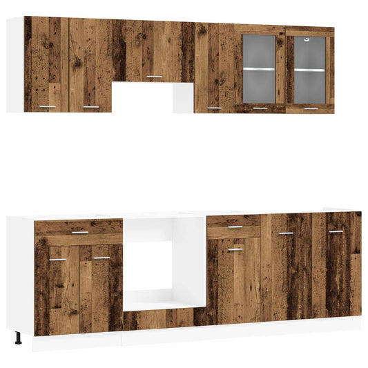 Kitchen Unit Lyon 8 pcs Engineered Wood