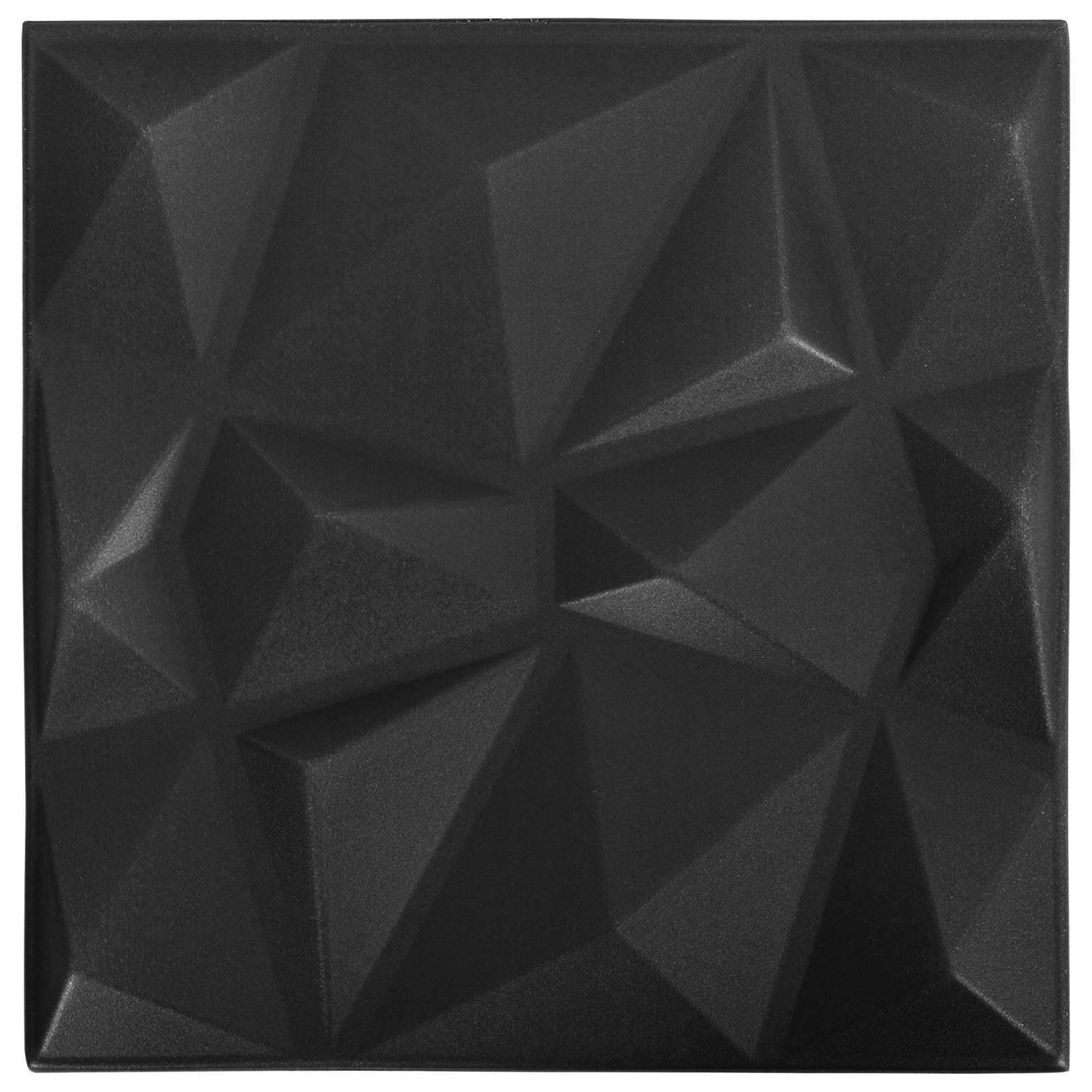 Wall Panels 48 pcs Diamond Black 50 x 50 cm XPS Foam