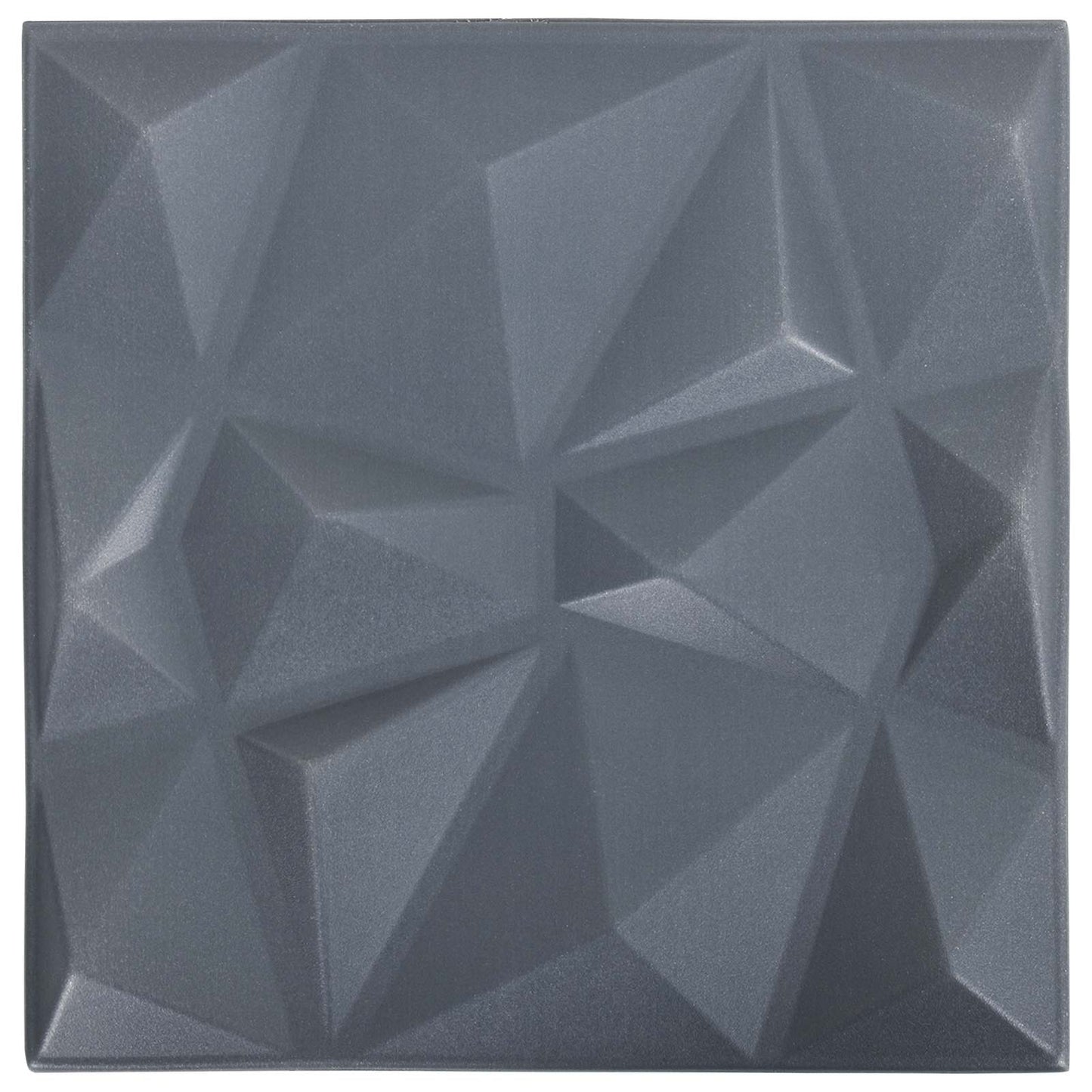 Wall Panels 48 pcs Diamond Grey 50 x 50 cm XPS Foam