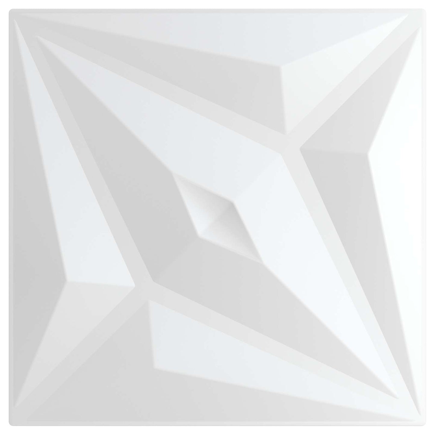 Wall Panels Star 12 pcs White Star 50 x 50 cm XPS Foam