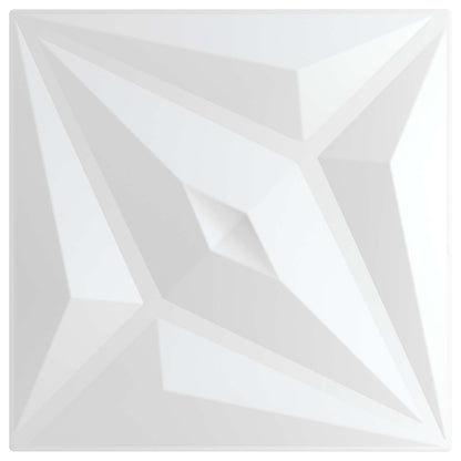 Wall Panels Star 24 pcs White Star 50 x 50 cm XPS Foam