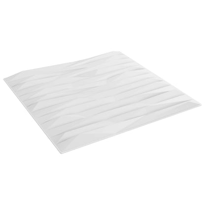 Wall Panels 48 pcs White Stone 50 x 50 cm XPS Foam