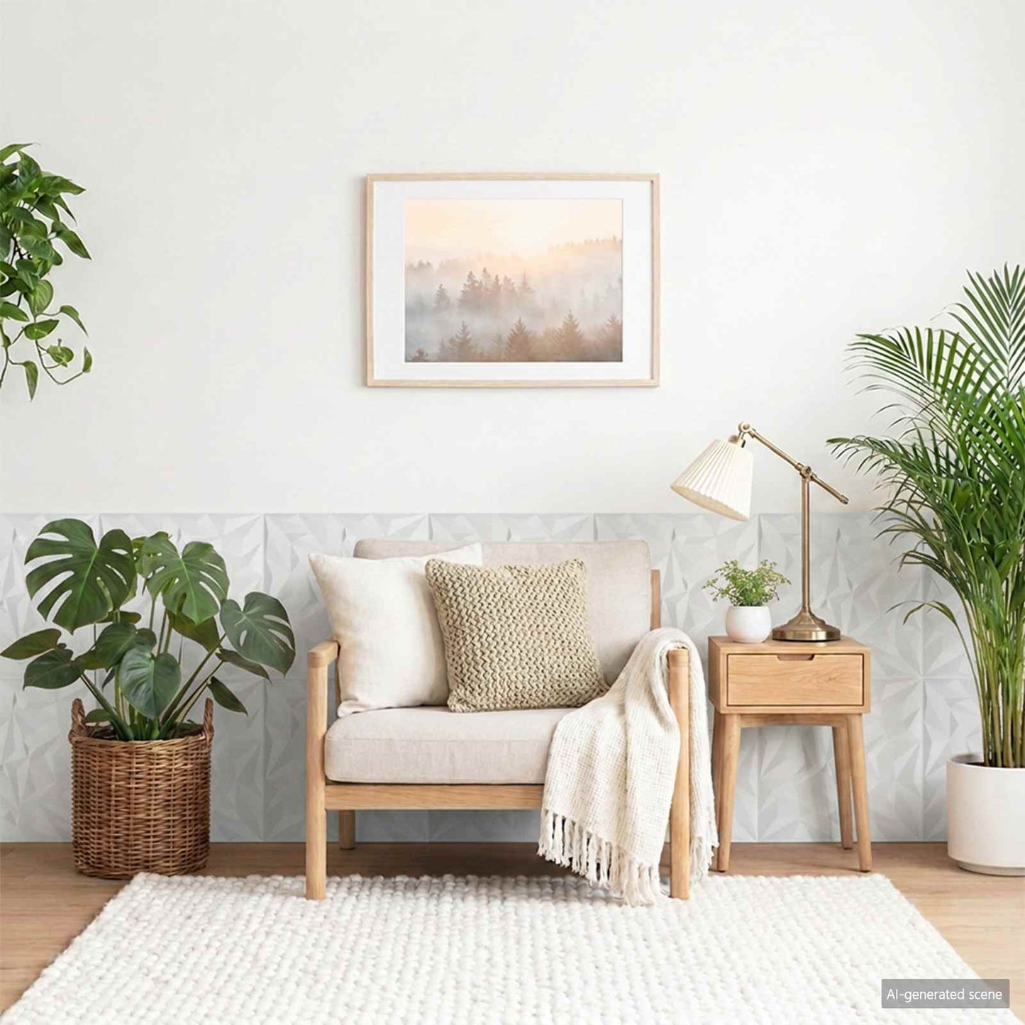Wall Panels 24 pcs 50 x 50 cm White XPS Foam