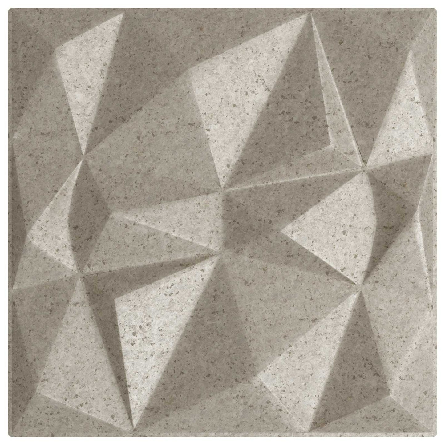 Wall Panels 12 pcs Diamond Beton 50 x 50 cm XPS Foam