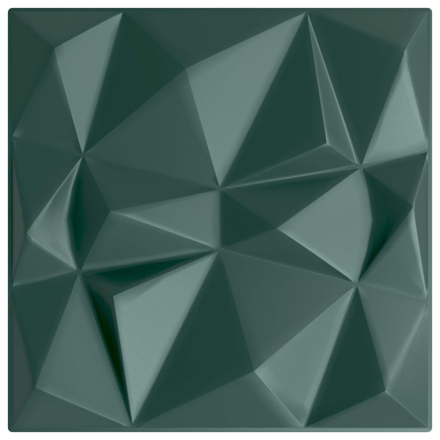 Wall Panels 12 pcs Diamond Green 50 x 50 cm XPS Foam