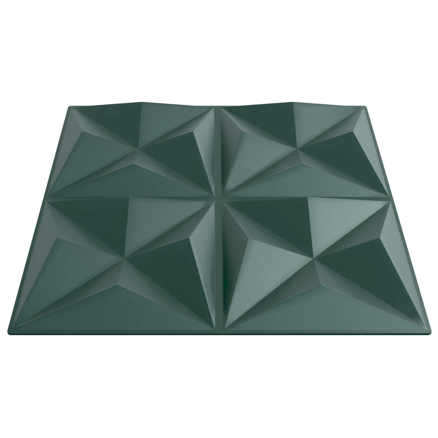Wall Panels 12 pcs Origami Green 50 x 50 cm XPS Foam