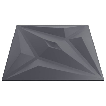 Wall Panels Star 24 pcs Star Grey 50 x 50 cm XPS Foam