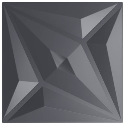 Wall Panels 24 pcs 50 x 50 cm Star Grey XPS Foam