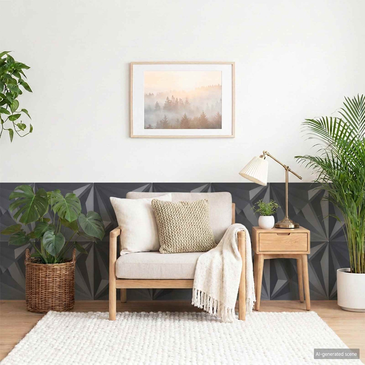Wall Panels 48 pcs 50 x 50 cm Star Grey XPS Foam