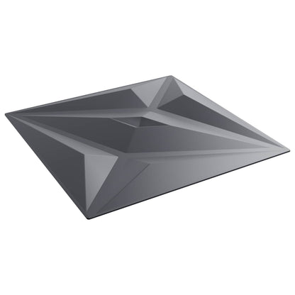 Wall Panels Star 48 pcs Star Grey 50 x 50 cm XPS Foam