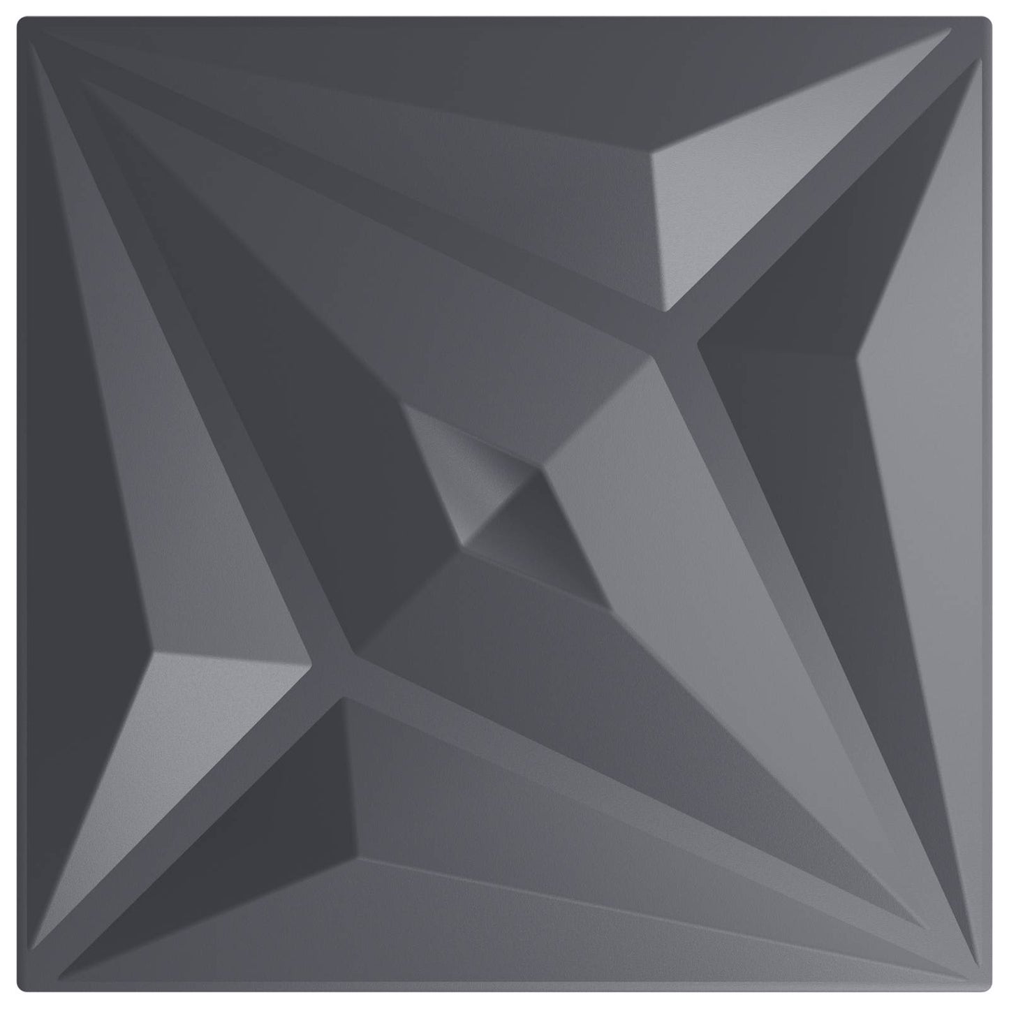 Wall Panels 48 pcs 50 x 50 cm Star Grey XPS Foam