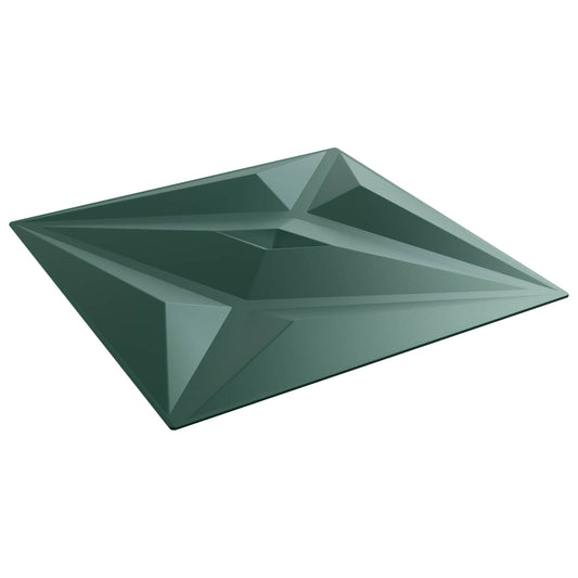 Wall Panels 24 pcs 50 x 50 cm Star Green XPS Foam